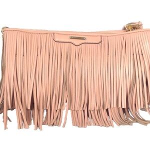 Rebecca Minkoff Blush Fringe Clutch